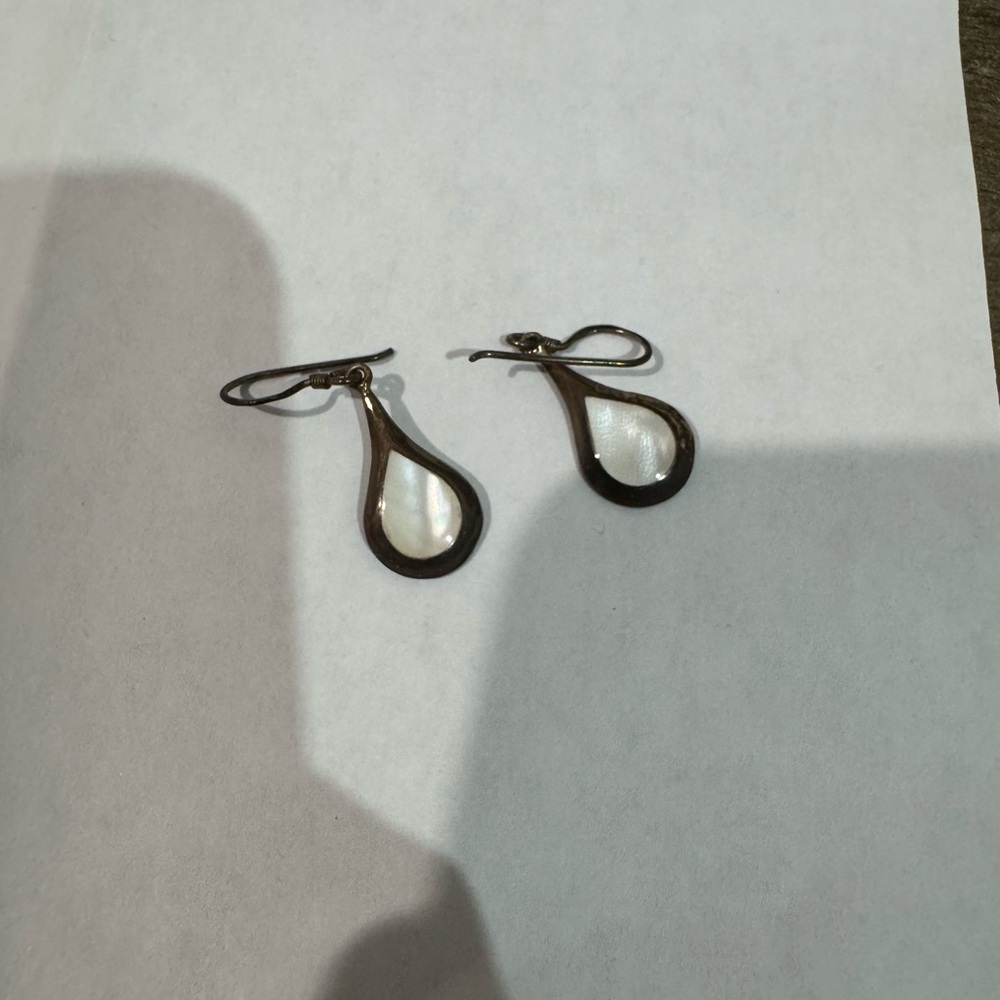 Chic Silver Teardrop Earrings